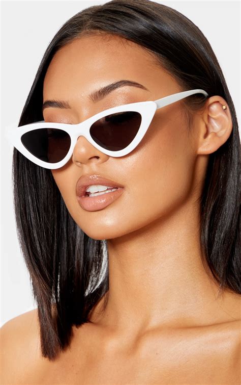 vogue white cat eye sunglasses